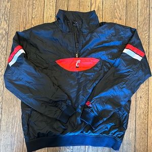 University of Cincinnati Bearcats starter windbreaker jacket, medium